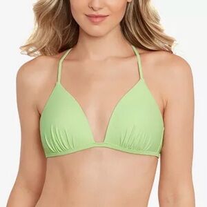 Salt Cove NWT Juniors Molded Push Up Triangle Pistachio Green Bikini Top Size M